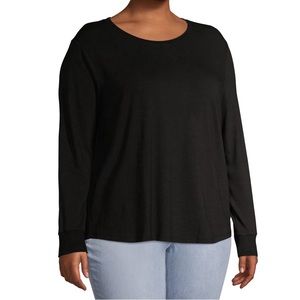 Plain black long sleeve shirt